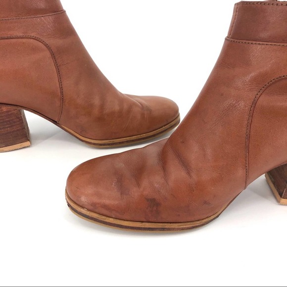 RACHEL COMEY Hitch Buckle Bootie Leather Brown 9 - Picture 3 of 13